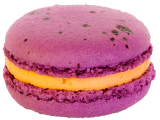 Passionsfruktmacarons